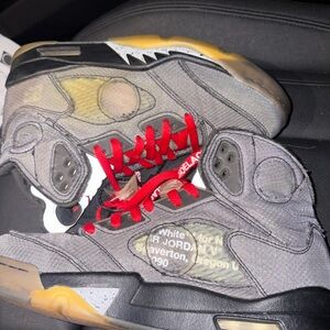 Off-White Athletic Shoes - Gray and Red